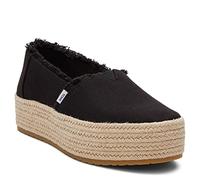 TOMS Valencia, Mocassino Basso Donna, Black Canvas, 38 EU