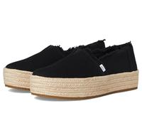 Toms Mocassino basso Valencia con plateau in tela nera Donna 40 EU