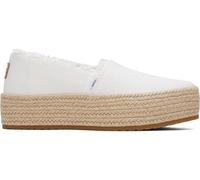 TOMS Valencia, Mocassino Basso Donna, White Canvas, 36.5 EU