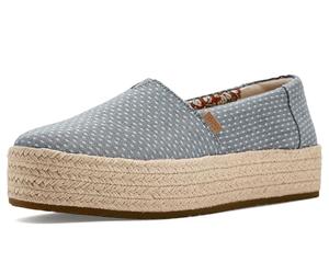 TOMS Valencia, Piattaforma Donna, Niagara Mist Chambray DOT, 37 EU