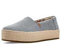 TOMS Valencia, Piattaforma Donna, Niagara Mist Chambray DOT, 41 EU