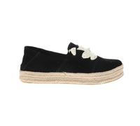 TOMS Womens Carolina Lace Up Sneakers Scarpe Casual - Nero, Camoscio Nero, 38 EU