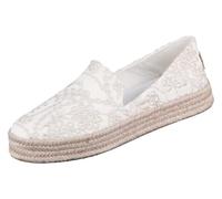 TOMS Womens Carolina Platform Espadrillas Slip On Flats Casual - Giallo, Egret Botanical Occhiello, 42 EU