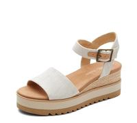 TOMS Women's Diana_Ballet Pink Sneaker, Natural Wide Width Yarn Dye, 37 EU