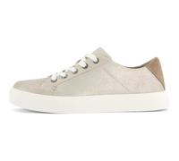 TOMS Women's Kameron Lace Up Sneaker, Champagne Metallic Suede Suede, 38.5 EU