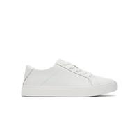 Toms Women's Kameron Lace Up Sneaker, Pelle Bianca., 36.5 EU