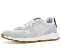 TOMS Women's Trvl Lite Retro Sneaker, Water Repellent Lunar Grey Vintage Twill/Suede, 36 EU