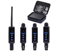 Tomshine Kit DMX 512 Wireless, 1 Trasmettitore e 3 Ricevitori a Batteria, Sistema 2.4G Touch, 20 Gruppi ID, XLR 3 Pin per Luci DJ Palco Discoteca Feste, in ustodia Protettiva