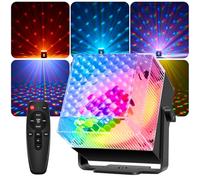 Tomshine Luce Discoteca & Luz Notturna 2 in 1, Luci Disco Controllate da Musica con Effetto Stroboscopico, 3 Colori di Luce & Timer, Telecomando, Ideale per Feste Familiari KTV Compleanni Natale