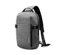 tomtoc Compatta EDC Sling Bag, Borsa a Tracolla a Spalla Minimalista Crossbody per 13" MacBook Air/Pro, 2024 13" iPad Pro M4/iPad Air M2, Leggero e Resistente all'Acqua, Uso Quotidiano, Lavoro, Grigio