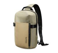tomtoc Compatta EDC Sling Bag, Borsa a Tracolla a Spalla Minimalista Crossbody per 13" MacBook Air/Pro, 2024 13" iPad Pro M4/Air M2, Leggero e Resistente all'Acqua, Uso Quotidiano, Lavoro, Cachi/Verde