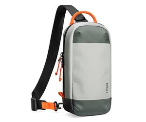 tomtoc Sling Bag Borsa per Nintendo Switch 2 Console 2025, Borsa a Tracolla Custodia protettiva portatile da viaggio per il gioco con 8 slot per cartucce di gioco, caricabatterie e accessori, Grigio