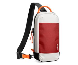 tomtoc Sling Bag Borsa per Nintendo Switch 2 Console 2025, Borsa a Tracolla Custodia protettiva portatile da viaggio per il gioco con 8 slot per cartucce di gioco, caricabatterie e accessori, Rosso