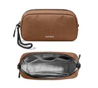 tomtoc T12 New Techpouch UK, Plaid marrone., S, Organizer per borse