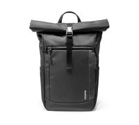 tomtoc Zaino Rolltop per Portatile da 13-17,3 Pollici, Zaino da Viaggio Espandibile Impermeabile, Capacità Regolabile 25-30L, Zaino Casual per Pendolari, Zaino da Lavoro Universitario, Nero