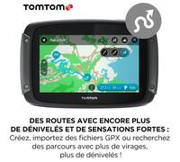 TomTom GPS per moto RIDER 550 Premium Pack - 4,3 pollici, mappa del mondo, TomTom Traffic, avvisi sulle zone di pericolo, chiamate in vivavoce