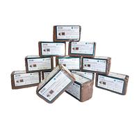 ToMTuR Lettiera per WC separatore, mattone in fibra di cocco, substrato di cocco per WC compost, confezione XXL (24 pezzi)