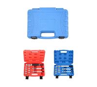 Tomvorks 11 PC KIT Strumento di Allineamento Dell'albero Centrale a Frizione Regolabile, Alta compatibilità per Cuscinetti di Guida della Frizione Automatica, Scatola di Archiviazione PE (Rosso)
