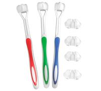 Tomvorks 3 - Imballa Set di Spazzolino per la Cura della Gomma Sensoriale di Autismo per Bambini, Facile Usare e Manutenzione, Materiale Durevole, Progettato per L'indipendenza, con 4