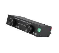 Tomvorks 3 su 3 Interruttore Selettore per Altoparlanti Dell'Amplificatore Fuori, 300 W per Canale, Splitter per Altoparlanti per Amplificatore di Alimentazione, Plug and Plan e