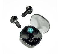 Tomvorks Auricolari Wireless BT5.3 Effetti di Luce Fantastici e Leggeri per gli Amanti della Musica/Rosso/Bianco (Nera)