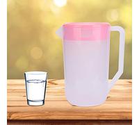 Tomvorks Borraccia di Plastica Fredda 4000ml, Alta Trasparenza | Maniglia durevole, non tossica, comoda, flusso regolare, facile da aprire