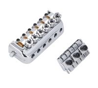 Tomvorks Bridge Senza Headless, 6 String Guitar Bridge Sostituzione per la Pratica con Estetica Vintage, Design Intuitivo, Materiale in Acciaio in Lega Eccellente per Durata e Suono