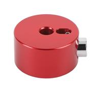 Tomvorks Cappello a Rilascio Rapido di Piatti di Batteria con Tappo di Piatti in Lega di Alluminio, Strumento a Percussione Compatibile, Costruzione Robusta per Prestazioni Stabili (Rosso)