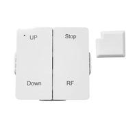 Tomvorks Controller Remoto Intelligente Resistente All'usura per Supporto Modulo Tende Domestiche Arresta il Controllo su e giù per gli Impiegati (Telecomando e RF)