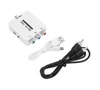 Tomvorks Convertitore Video Adattatore Mini YPbPr a CVBS Ad Alta Definizione per Proiettori e TV, Plug and Play, qualità 1080P, Alimentato Tramite USB