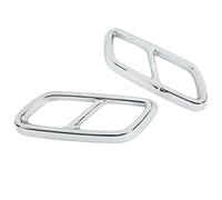 Tomvorks Coppia di Profili per Tubi di Scarico Posteriori, Resistenti Ai Graffi, Leggeri, per Mercedes- Classe C W206 2021 (Elettrosilvering)