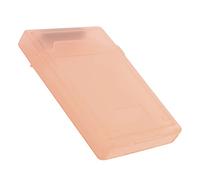Tomvorks Custodia Protettiva Antistatica Antipolvere per Scatola di Immagazzinaggio del Disco Rigido da 2,5 Pollici per Materiale ABS HDD/SSD con Protezione Dalle Vibrazioni (Rossa)