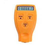 Tomvorks Ga Indice di Spessore, Misuratore del Tester di Vernice Digitale con Display LCD per Misurare il Rivestimento di Superficie su Metallo, Pannelli Fe Nfe, Funzionamento Facile, (Arancia)