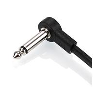 Tomvorks GGIANT AC-8 Effetto della Chitarra Pedal Cavi Patch Piatti, Lunghezza 6 Pollici con Connettori Angolari a Destra da 1/4 Pollici, 4 Pacchetti, Accessori per Strumenti Musicali
