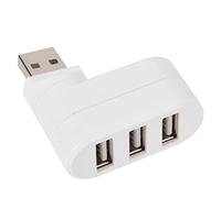Tomvorks Hub USB Mini Rotate Splitter Design Compatto Adattatore USB 2.0 a 3 Porte per PC Laptop e Notebook (#2)
