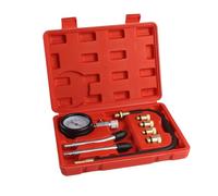 Tomvorks Kit Tester per Set Motore a Gas di Compressione, Set di Strumenti Automobilistici per Manometro Benzina Motore a Benzina con Cilindro per la Maggior Parte delle Auto