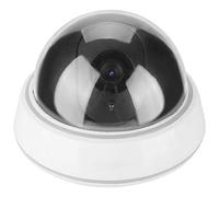 Tomvorks LED Dummy Camera con Design Realistico | Effetto spaventoso, Luce LED rossa interna, Compatibile con monitor reali