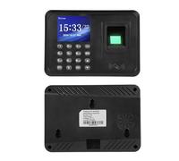 Tomvorks Macchina di Partecipazione All'orologio Temporale Biometrico, 1000 Impronte Digitali e Password, Lettore di Schede di Identificazione, Schermo 2,4 Pollici, Esportazione di Disco di (Plug)