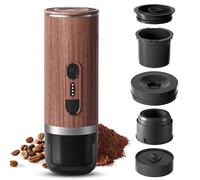 Tomvorks Mini Macchina per caffè Portatile, Pompa da 20 Bar, Riscaldamento Senza Fili, per Viaggi, Campeggio, Compatto, in Acciaio Inossidabile (#2)