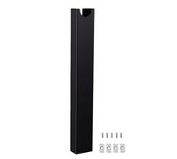 Tomvorks Organizzatore di Cavi Magnetico Dal Design Elegante per Gestire Facilmente i Cavi Sotto la Scrivania in Ufficio a Casa 14,56 X 1,96 Pollici Lega di Alluminio (Nera)