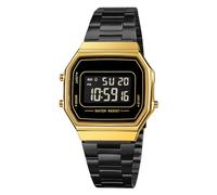 Tomvorks Orologio da Uomo Digitale da Lavoro Cronografo Sveglia Data Settimana Retroilluminazione 3ATM Impermeabile per la Vita Quotidiana Regalo di Natale Maschile in Acciaio Inossidabile