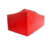 Tomvorks Pannelli di Copertura per Rimorchio Set Teloni in PVC Resistente 4x6 M, 3 Pareti Laterali Complete 1 Porta, 520 g/M², Antipioggia, Resistente Ai Raggi UV, Ideale per Stoccaggio, (3)