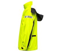 Tomvorks Pantaloni per Giacca da Pioggia d'Acqua Leggera Impostata per Gli Uomini, Attrezzatura da Pioggia Riflettente per Il Ciclismo in Bici Che Corre con Cappuccio Regolabile, Fodera in (L)