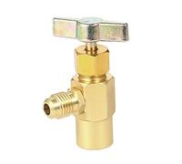 Tomvorks R134A R-134 AC Refrigerante Rubinetto in Alluminio Durevole 1/2" ACME Strumento per Valvola Filettata per L'erogazione di Lattine