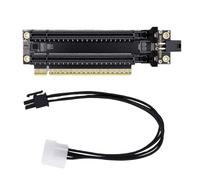 Tomvorks Scheda di Riser PCIe X16 a X8 X8 Low Profile | Supporto doppia GPU, alimentazione Serial ATA, design ITX compatto, compatibile con GEN3/GEN4