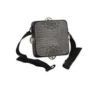 Tomvorks Tamburo Piatto con Cajon in Acero Striato Tigrato per Spettacoli Teatrali Tamburi in Betulla/cajon/tamburo a Mano, per Percussionisti e Appassionati di Musica (Nero)