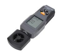 Tomvorks Tester della velocità del HVAC, Misuratore della velocità del multi-unità con Display LCD Retroilluminato, Adatto a Varie Applicazioni, Include Batterie AAA