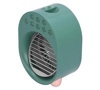 Tomvorks Ventola di Raffreddamento Portatile USB Air Cooler con Umidificatore 200 Ml per Uso Scrivania, Materiale ABS Leggero (Verde)