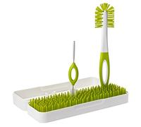Tomy Boon TRIP Travel Drying Rack and Bottle Brushes , Compact Drying Rack with Bottle Brush and Breast Pump Brushes, Green