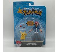 TOMY Pokemon Ash E Pikachu Action Figure Articolazione 2017 Fabbrica Sigillato